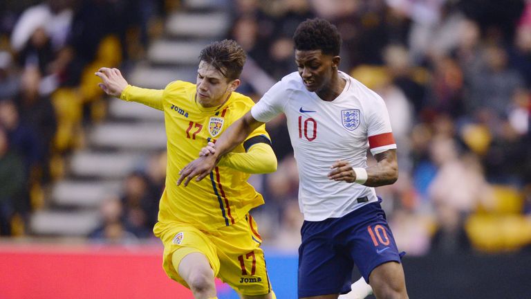 Demarai Gray captained England U21s to a 2-1 friendly victory over Romania on Saturday