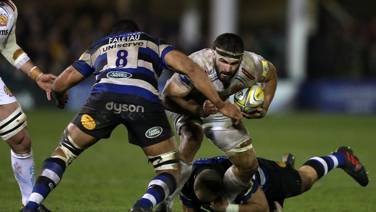 Don Armand takes on Bath No 8 Taulupe Faletau