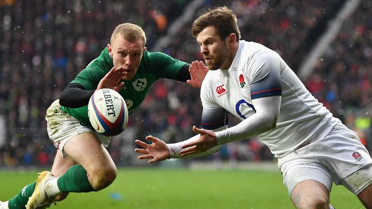  during the NatWest Six Nations match between England and Ireland at Twickenham Stadium on March 17, 2018 in London, England.