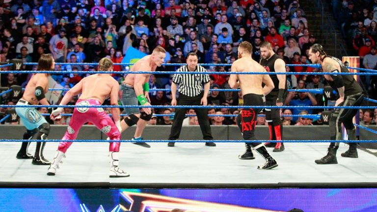 The Fastlane main event saw six men compete for the WWE title