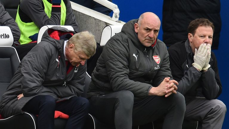 Arsenal boss Arsene Wenger saw his side lose four consecutive games for the first time since 2002 after a 2-1 defeat to Brighton.