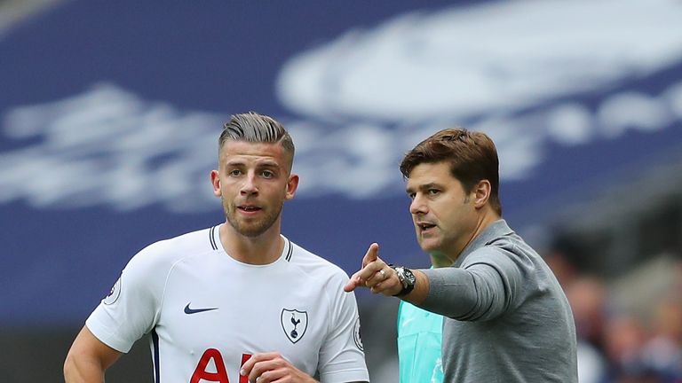 Toby Alderweireld and Mauricio Pochettino