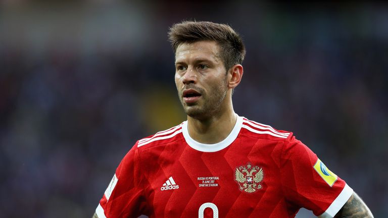  Fyodor Smolov during the FIFA Confederations Cup Russia 2017 Group A match between Russia and Portugal at Spartak Stadium on June 21, 2017 in Moscow, Russia.