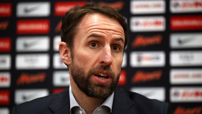 England manager Gareth Southgate during the team announcement at St George's Park on 15 March, 2018