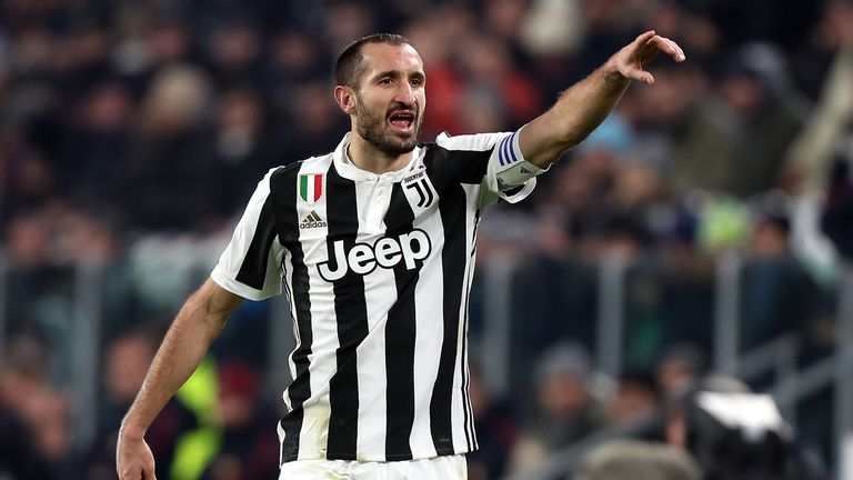 Giorgio Chiellini plays for Juventus