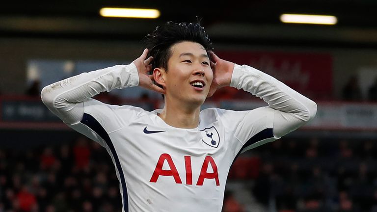 Son scored twice against Bournemouth