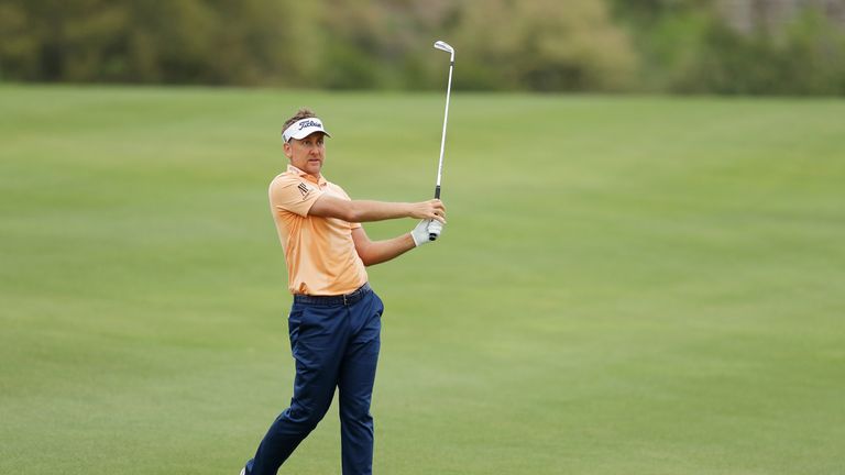 Poulter was five under for his round until he doubled the last