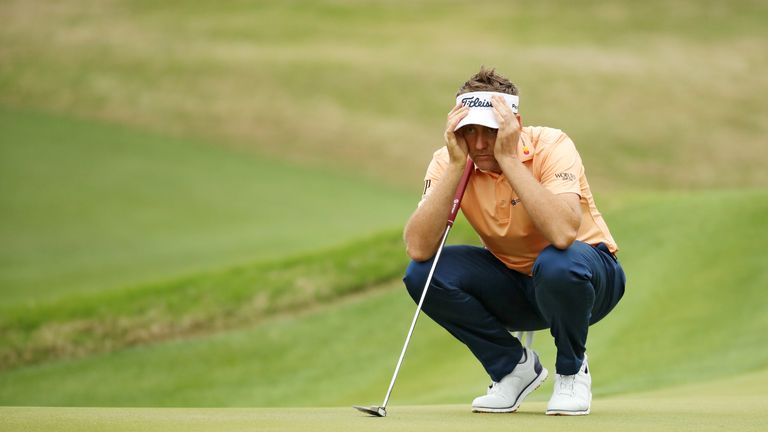 Ian Poulter during the fourth round of the World Golf Championships-Dell Match Play at Austin Country Club on March 24, 2018 in Austin, Texas.