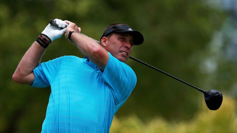 AVENTURA, FL - APRIL 24:  Tennis great Ivan Lendl hits a tee shot in the first round of the Stanford International Pro-Am at Fairmont Turnberry Isle Resort & Club April 24, 2008 in Aventura, Florida.  (Photo by Doug Benc/Getty Images)