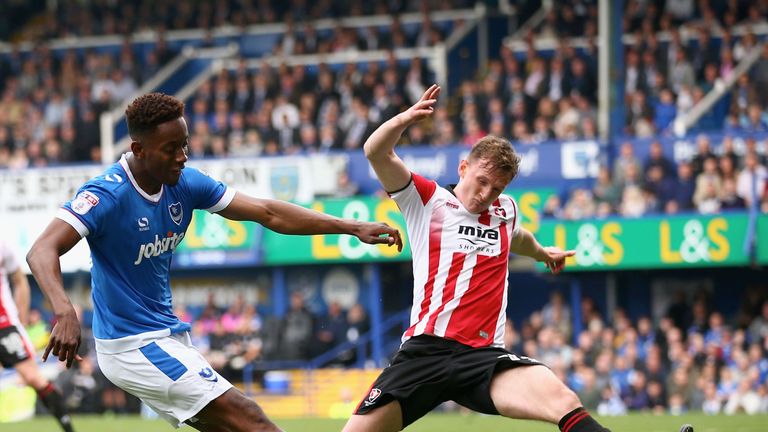 PORTSMOUTH, ENGLAND - MAY 6: during the Sky Bet League Two match between Portsmouth and Cheltenham Town at Fratton Park on May 6, 2017 in Portsmouth, England. (Photo by Harry Murphy/Getty Images)