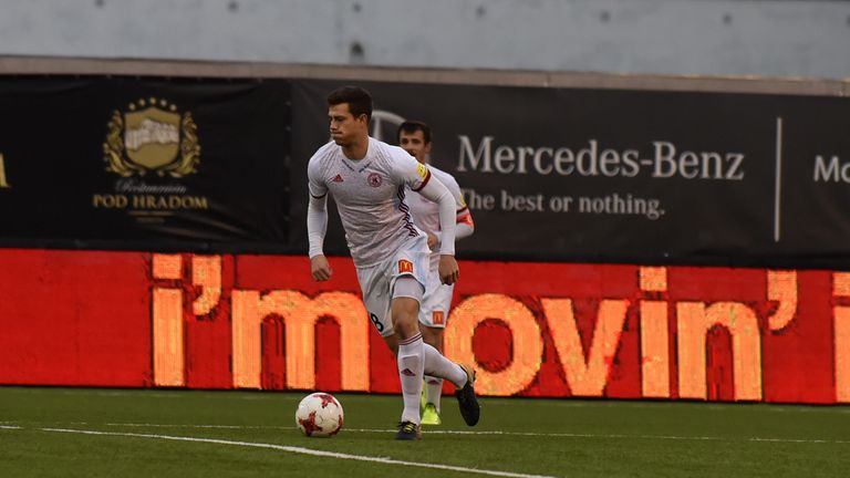 Englishman Jamie Lawrence in action for Slovakian side AS Trencin [Credit: AS Trencin]