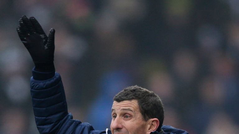 Watford manager Javi Gracia during the Premier League match between Watford and West Bromwich Albion at Vicarage Road on March 3, 2018