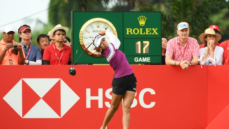 Jenny Shin during the final round of the HSBC Women's World Championship at Sentosa Golf Club on March 4, 2018 in Singapore.