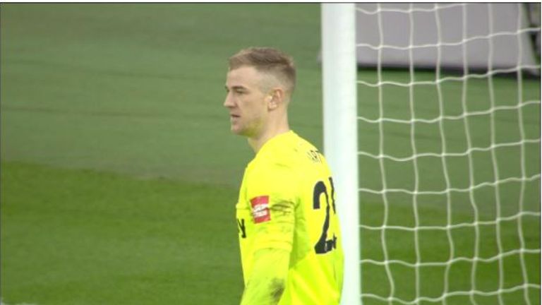 Joe Hart was at fault when Chris Wood scored his second goal - and Burnley's third - against West Ham on Saturday.