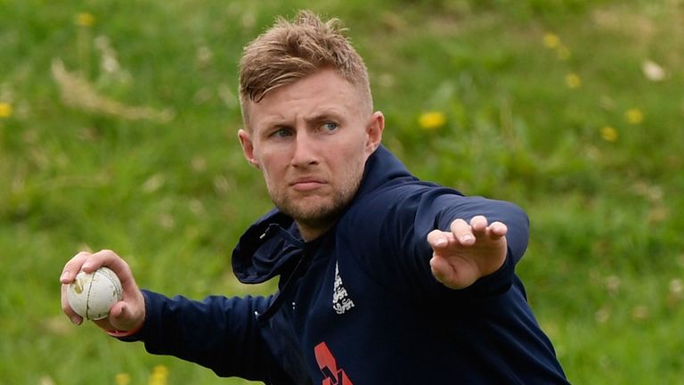Joe Root training ahead of the third ODI against New Zealand, in March 2018