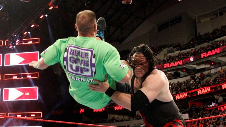 Kane may have sent a message to John Cena with a chokeslam on Raw