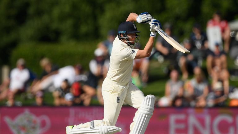 during day  one of the Second Test Match between the New Zealand Black Caps and England at Hagley Oval on March 30, 2018 in Christchurch, New Zealand.