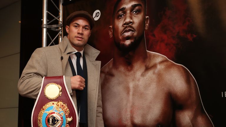 JOSHUA-PARKER PROMOTION.PRESS CONFERENCE.PARK PLAZA,HOTEL,.WESTMINSTER,LONDON.PIC LAWRENCE LUSTIG.WBO WORLD HEAVYWEIGHT CHAMPION JOSEPH PARKER MEETS THE MEDIA AHEAD OF HIS UNIFICATION FIGHT WITH ANTHONY JOSHUA AT CARDIFFS PRINCIPALITY STADIUM ON MARCH 31ST