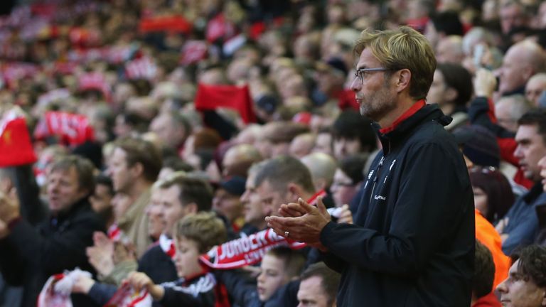 during the Barclays Premier League match between Liverpool and Southampton at Anfield on October 25, 2015 in Liverpool, England.
