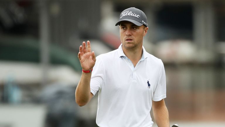 Justin Thomas during the fourth round of the World Golf Championships-Dell Match Play at Austin Country Club on March 24, 2018 in Austin, Texas.