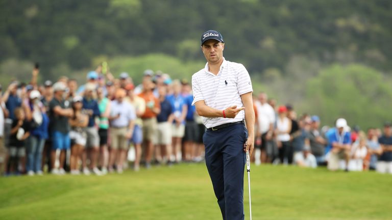 Justin Thomas during the semifinal round of the World Golf Championships-Dell Match Play at Austin Country Club on March 25, 2018 in Austin, Texas.