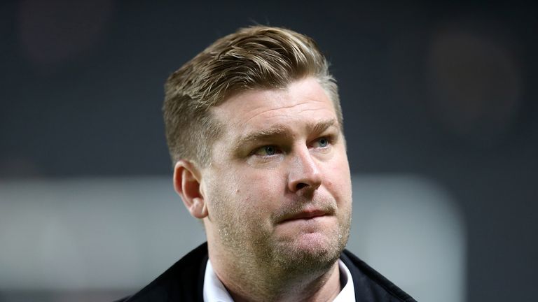 Karl Robinson on December 15, 2015 in Milton Keynes, United Kingdom.