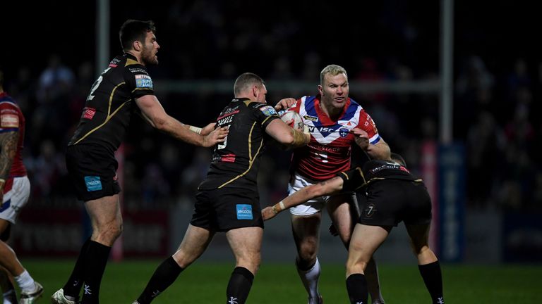 Keegan Hirst in action for Wakefield Trinity
