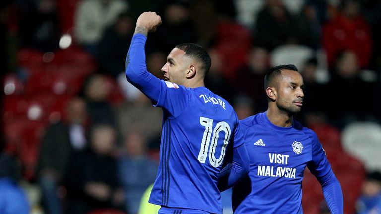  during the Sky Bet Championship match between Brentford and Cardiff City at Griffin Park on March 13, 2018 in Brentford, England.