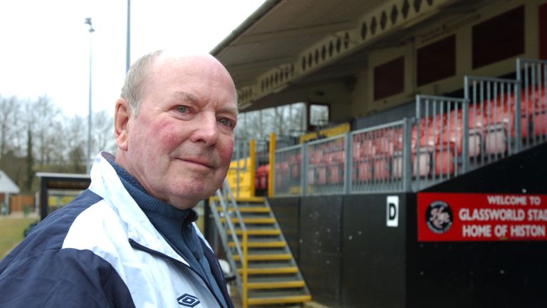 FILE PIC - Kit Carson academy during his time as director at Histon Football Club. See Masons copy MNABUSE: Youth football coach Kit Carson, 73, to answer bail over historic sex abuse allegations against children. 