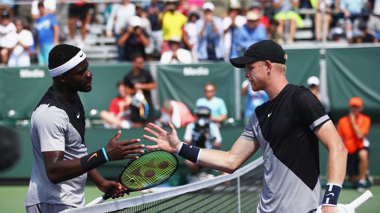 during the Miami Open Presented by Itau at Crandon Park Tennis Center on March 24, 2018 in Key Biscayne, Florida.