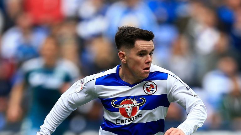 Liam Kelly of Reading in action during the Sky Bet Championship match between Reading and Wigan Athletic