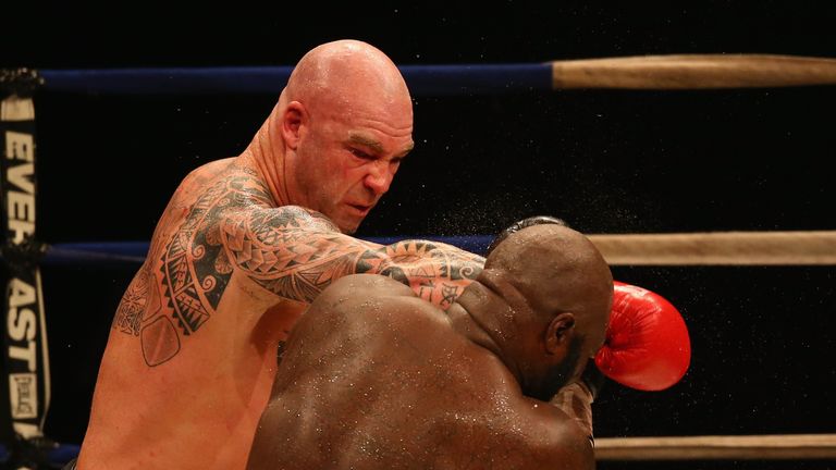 MELBOURNE, AUSTRALIA - APRIL 28:  during the WBC Super Heavyweight bout between Lucas Browne and James Toney at the Melbourne Convention and Exhibition Centre on April 28, 2013 in Melbourne, Australia.  (Photo by Robert Cianflone/Getty Images)