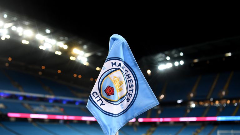 during the Premier League match between Manchester City and West Bromwich Albion at Etihad Stadium on January 31, 2018 in Manchester, England.