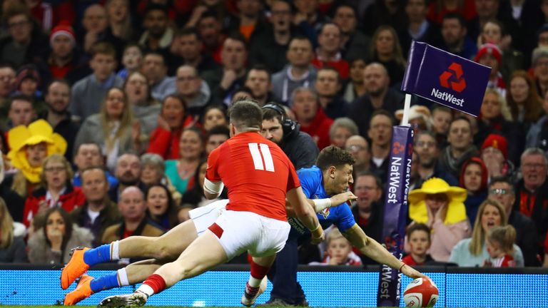 during the NatWest Six Nations match between Wales and Italy at Principality Stadium on March 11, 2018 in Cardiff, Wales.