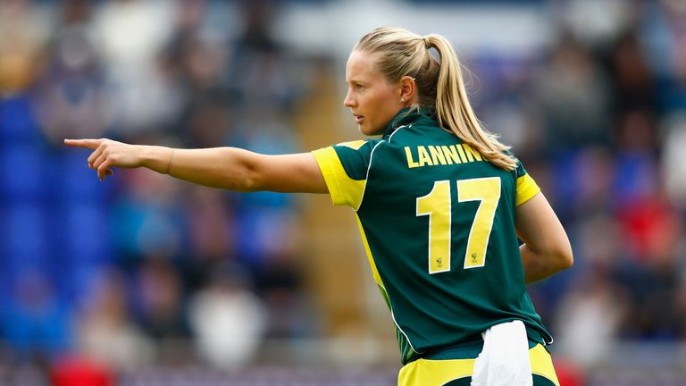 Meg Lanning scored a century during the second one-day international in the 2015 Women's Ashes in Bristol