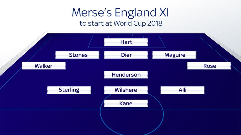Merse's England XI to start at World Cup 2018