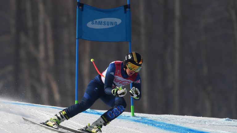 Millie Knight on her way to claiming silver medal during day one of the PyeongChang 2018 Paralympic Games