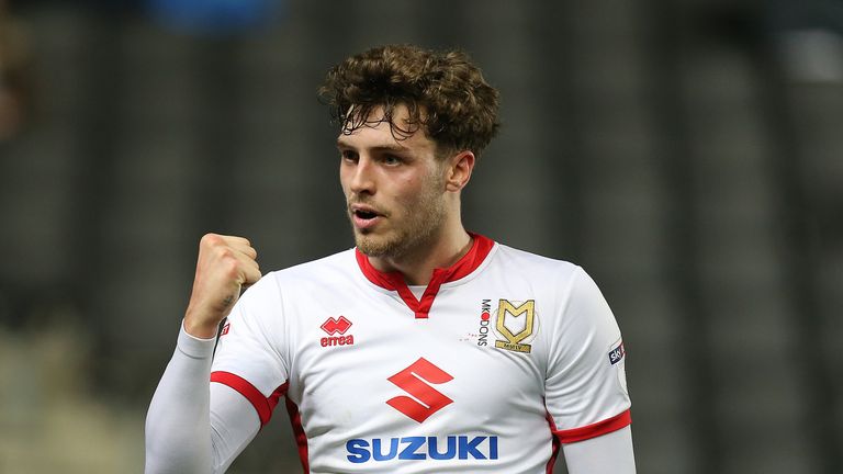 during the Sky Bet League One match between Milton Keynes Dons and Rotherham United at StadiumMK on March 13, 2018 in Milton Keynes, England.