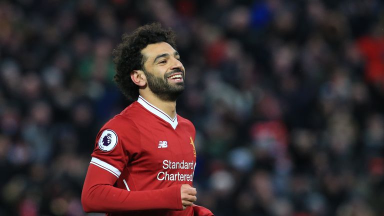 Mo Salah smiles Liverpool beat Watford 5-0 and he scores four goals