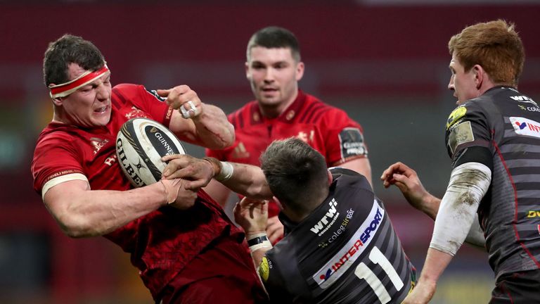  Robin Copeland of Munster against Scarlets