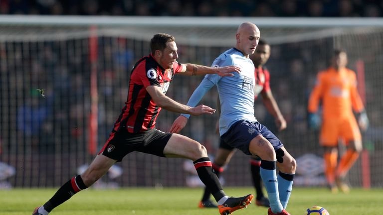 Jonjoe Shelvey misses out on playing against his former club through injury