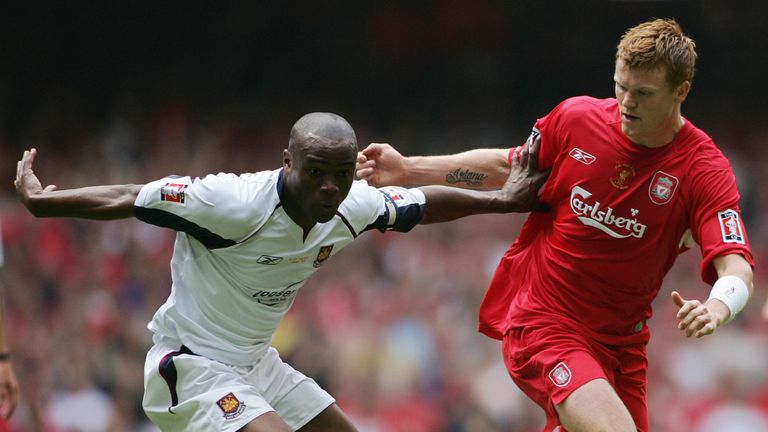 Nigel Reo-Coker was West Ham's captain in their FA Cup final defeat to Liverpool in 2006