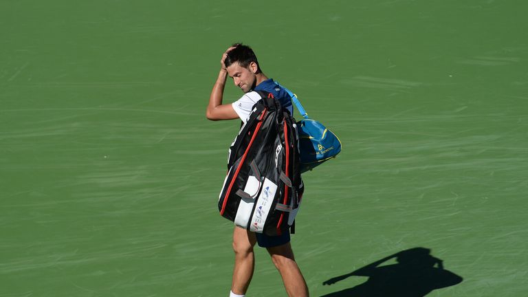 Novak Djokovic suffered an early exit in California