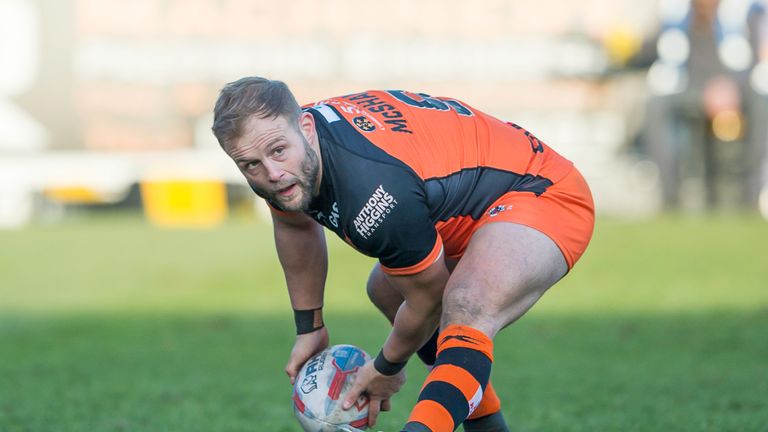 Picture by Allan McKenzie/SWpix.com - 24/02/2018 - Rugby League - Betfred Super League - Castleford Tigers v Hull FC - the Mend A Hose Jungle, Castleford, England - Paul McShane.