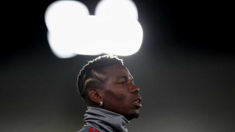 Paul Pogba during the Premier League match between Crystal Palace and Manchester United at Selhurst Park 