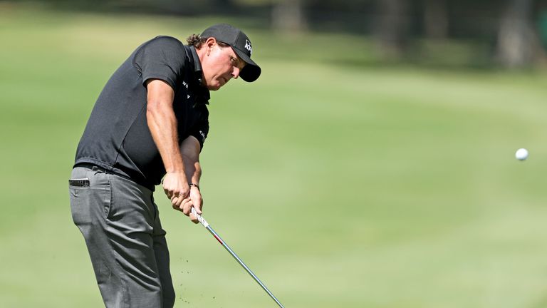 Phil Mickelson during the third round of the World Golf Championships-Mexico Championship