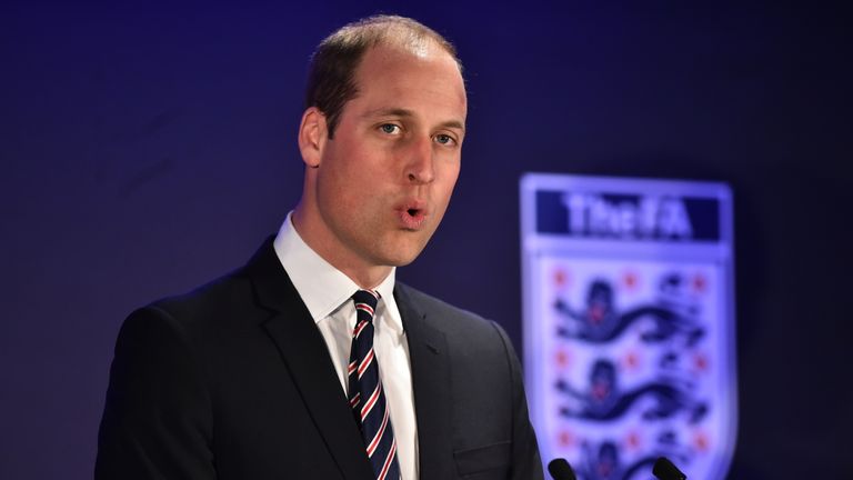 Prince William is the President of The FA