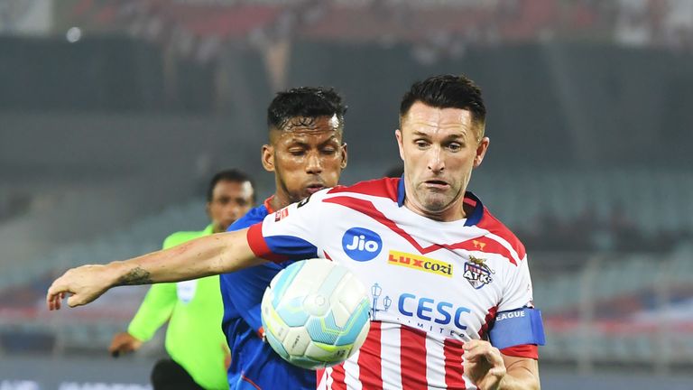 Robbie Keane in action for ATK in the Indian Premier League