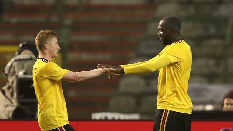 during the international friendly match between Belgium and Saudi Arabia at the King Baudouin Stadium on March 27, 2018 in Brussels, Belgium.