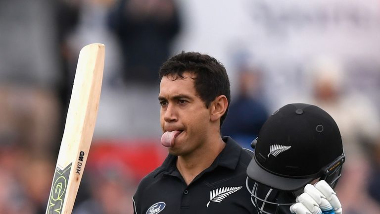 Ross Taylor during the 4th ODI between New Zealand and England at University of Otago Oval on March 7, 2018 in Dunedin, New Zealand.